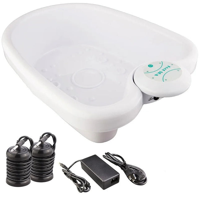 Cordless Ionic Foot Spa Detox Machine with Basin 24W Compact Home Use