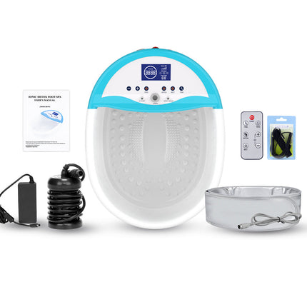 Portable Ionic Foot Spa Detox System with Infrared Waist Belt and Electrode Pads