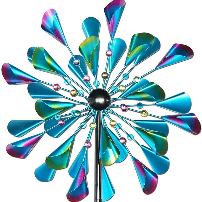 200cm Garden Wind Sculpture – Heavy-Duty Iron Rotating Yard Ornament for Outdoor Display