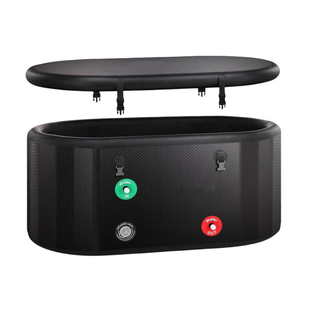 Portable Inflatable Cold Plunge Ice Bath Tub – Oval Insulated Outdoor Recovery Spa