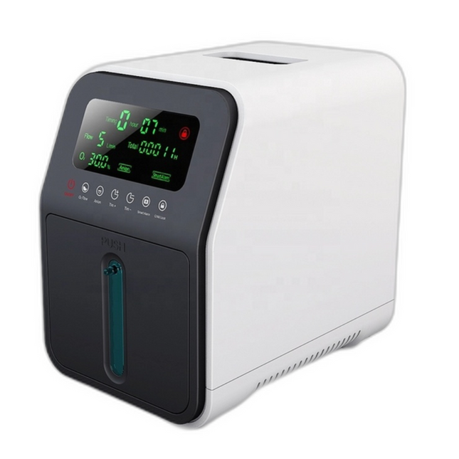 Portable Oxygen Generator with 1–9L Adjustable Flow, LED Display & Quiet Operation