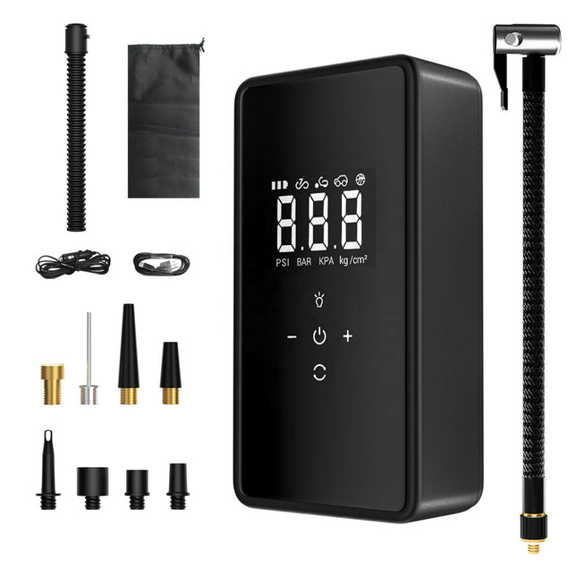 Portable 150PSI Bike Tyre Inflator 6000mAh Rechargeable with Dual Cylinder