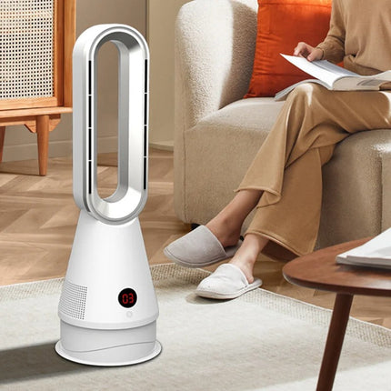 1300W Bladeless Cooling & Heating Tower Fan with Replaceable Air Filter Portable 62.5cm