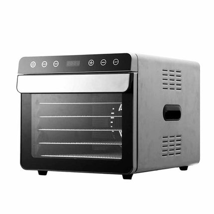 6-Tray Stainless Steel Food Dehydrator 700W with Digital Control Panel, 24-Hour Timer & Adjustable Temperature (30–85°C)