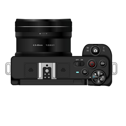 Advanced Compact Digital Camera with 5K Video, 64MP Photos, 10x Zoom, WiFi & HDMI – Black