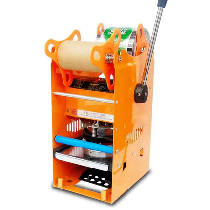 Portable Manual Electric Cup Sealer – 90–95mm Heat Seal for Bubble Tea & Cold Beverages