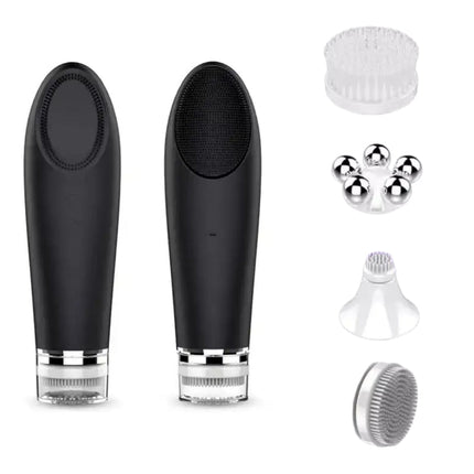 Electric Silicone Face Cleansing Device with Sonic Pulse Technology – USB Rechargeable & Water-Resistant