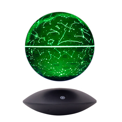 Magnetic Levitation Galaxy Orb Lamp with Multicolor LED & Touch Sensor Base – Black