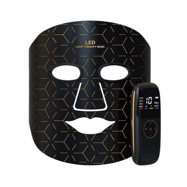 Rechargeable LED Face Mask with 4 Colour Light Modes for Skin Rejuvenation