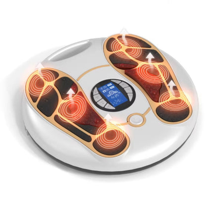 Rechargeable EMS & TENS Foot Massager with Electrode Pads and Multi-Mode Relaxation