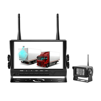 7” HD Wireless Monitoring System with Extended 2.4GHz Transmission and Weather-Resistant IR Camera