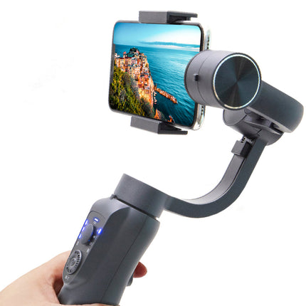 Portable 3-Axis Smartphone Gimbal Stabilizer with Anti-Shake, Object Tracking and Built-In Tripod