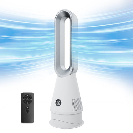 Portable Tower Fan 62.5cm White with Cooling or Warm Air Mode