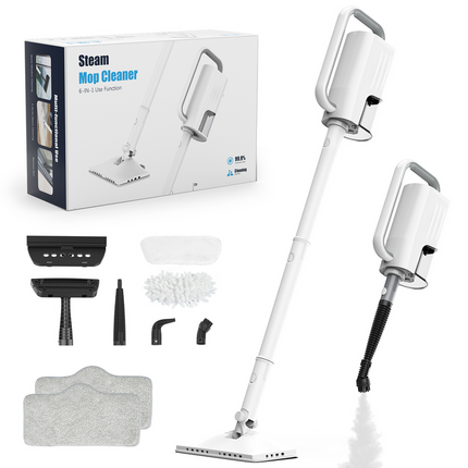 Slim Steam Mop Cleaner for Hard Floors – Lightweight, Quick Steam Sanitising, Easy Storage