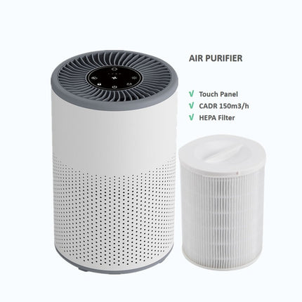 Portable 24W Air Purifier 200m³/h Airflow for Bedroom Office White