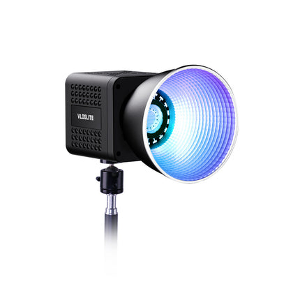 Portable 40W LED Studio Light – Adjustable 2500-6500K, RGB Full Color, 1–5h Battery, Dual Temp