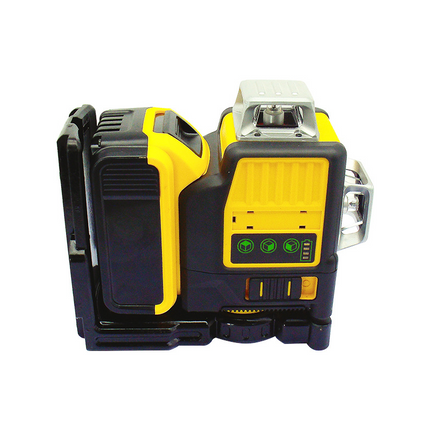 Professional 12-Line Green Beam Laser Level with Triple 360° Coverage & Self-Leveling System