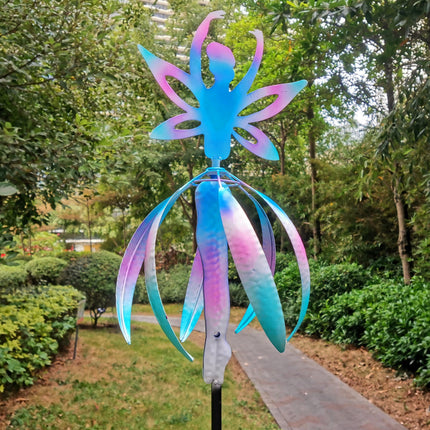 Metal 3D Kinetic Wind Spinner for Garden and Patio – Outdoor Weather-Resistant Decor