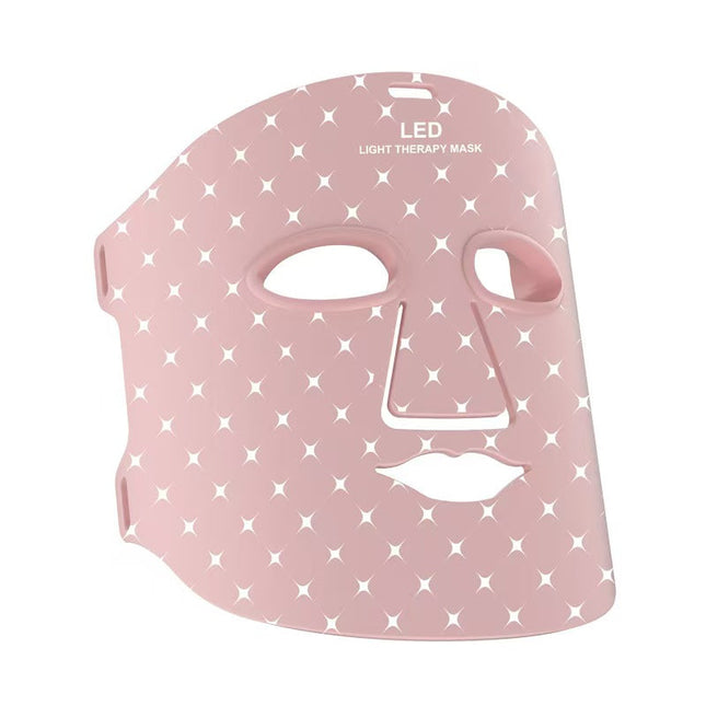 Rechargeable Red Light LED Face Mask with Near-Infrared Technology for Skin Toning and Puffiness Care