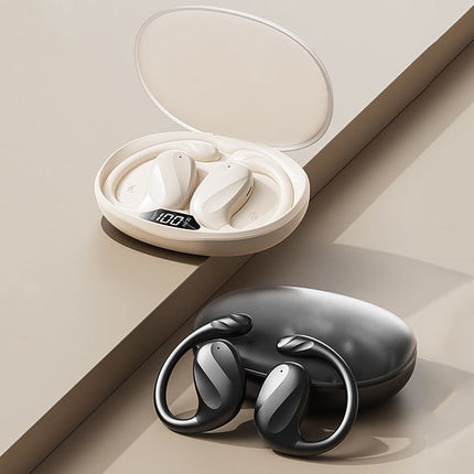 Wireless Ear-Hook Headphones with ANC, Digital Display, Waterproof IPX5, 20h Battery, Bluetooth 5.4