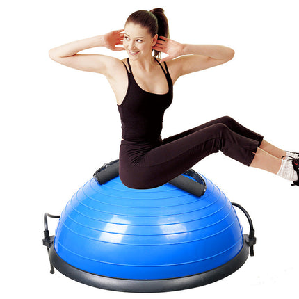 58cm Stability Dome Trainer with Non-Slip Base for Core Conditioning and Home Fitness Pink