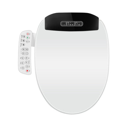 Modern Smart Bidet Toilet Seat with Heated Seat, Adjustable Butt & Feminine Wash, Warm Air Dryer, and Deodorizer
