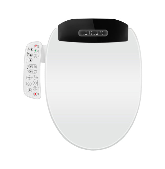 Modern Smart Bidet Toilet Seat with Heated Seat, Adjustable Butt & Feminine Wash, Warm Air Dryer, and Deodorizer