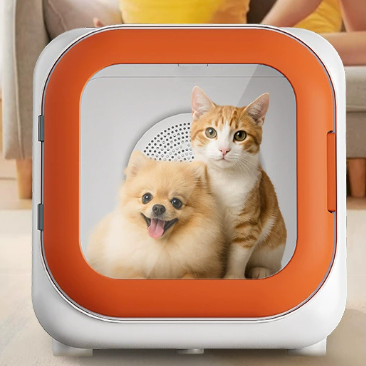 Smart Pet Drying Box with Adjustable Heat & Timer Grooming Dryer for Cats and Small Pets