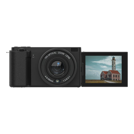 Portable 4K Digital Camera with 10x Optical Zoom, WiFi Connectivity and 2.88-Inch Screen – Black