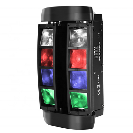 Portable RGBW DJ Party Light with 540° Pan and Dual Tilt