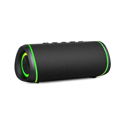 Portable Bluetooth Speaker with RGB LED Lights, IP65 Waterproof, 10W Stereo Sound & TF Card Support