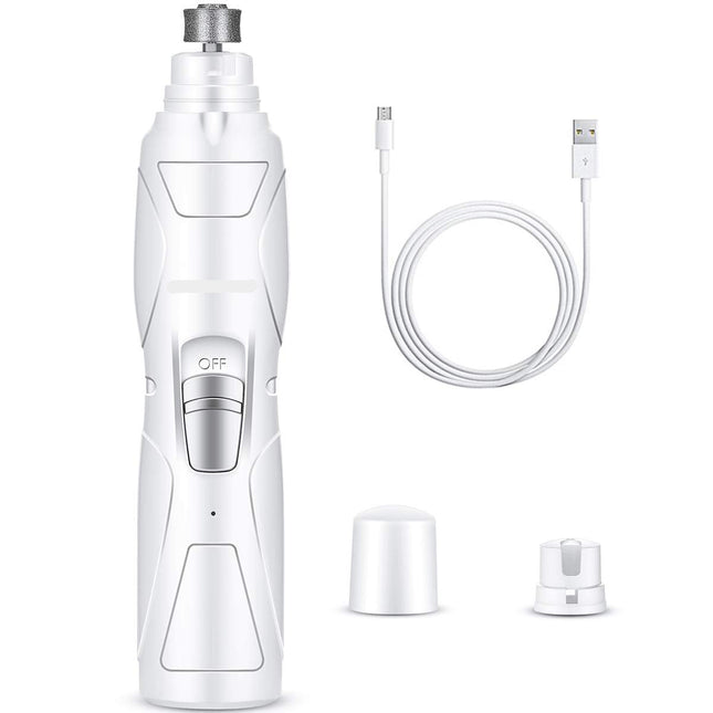 Portable Rechargeable Pet Nail Grinder with USB Charging, Low Noise, 9 Hour Runtime