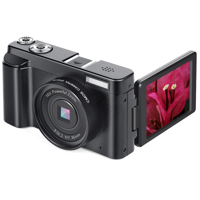 Portable Mirrorless Digital Camera 48MP Interpolation 2.7K Video 3" IPS Display