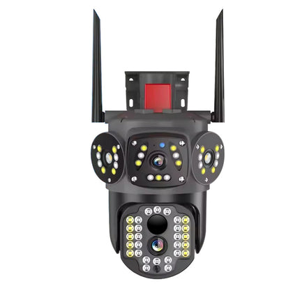 4MP Dual Lens 4G Wireless PTZ Security Camera Night Vision Motion Tracking