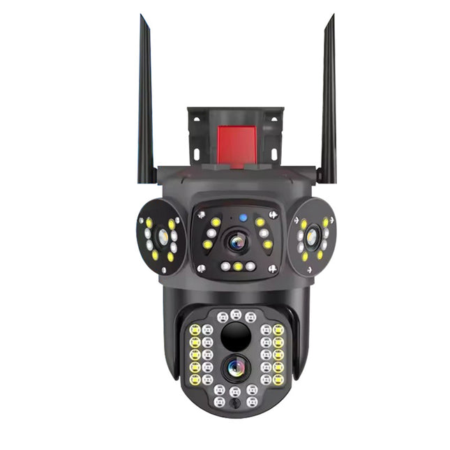 4MP Dual Lens 4G Wireless PTZ Security Camera Night Vision Motion Tracking