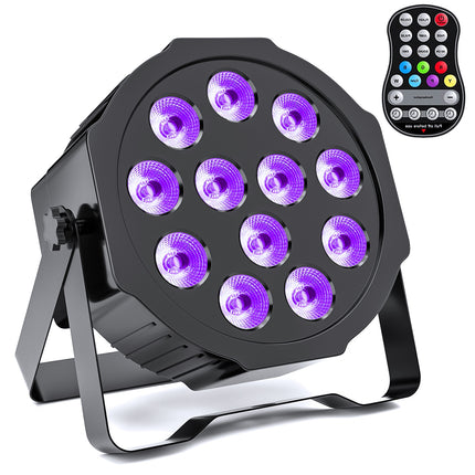 36W RGBWA UV LED Par Can Light Battery Powered Stage Light with Remote and DMX512
