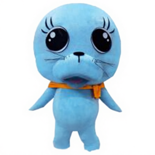 Giant Inflatable Seal Mascot Costume Plush Performance Outfit for Events and Shows