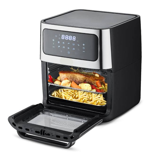 12L Digital Air Fryer Oven with Viewing Window, LED Touch Screen & Adjustable Temperature 1800W