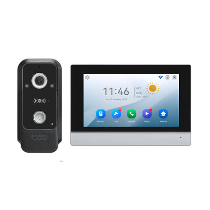Smart Video Door Phone with 7 Inch IPS Monitor, Night Vision, Motion Detection & IP65 Camera