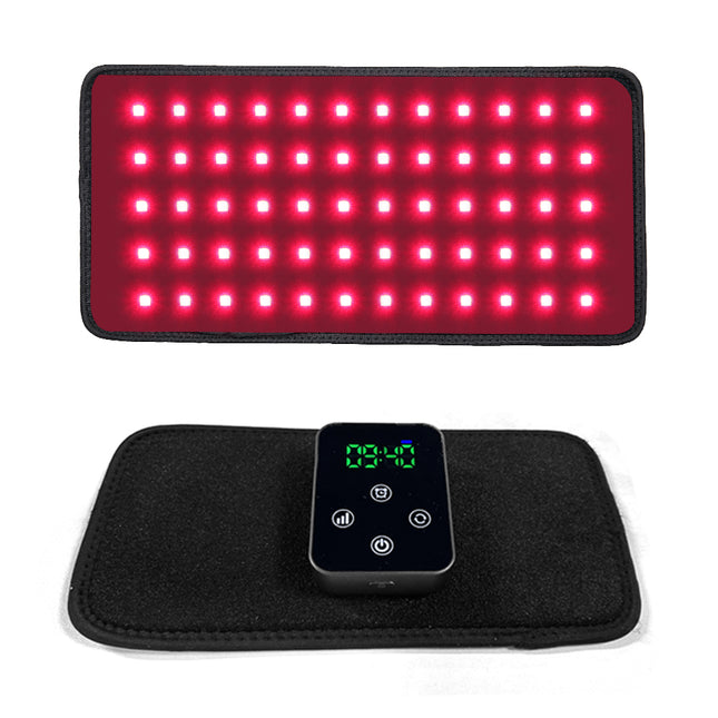 Portable Infrared Relaxation Belt Adjustable Timer Brightness Red Light Black