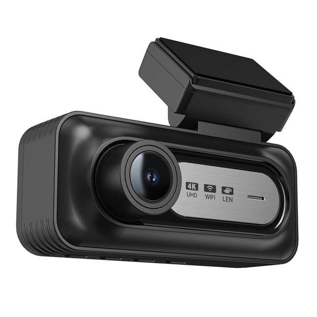 Portable 4K Dual Dash Camera with Rear 1080P Recording, WiFi App Control and GPS Logging