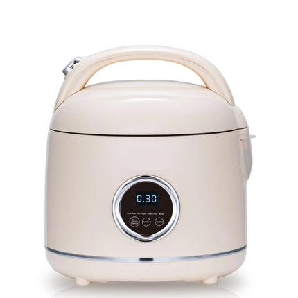 2L Portable Electric Rice Cooker 400W with Timer & Stainless Steel Inner Pot