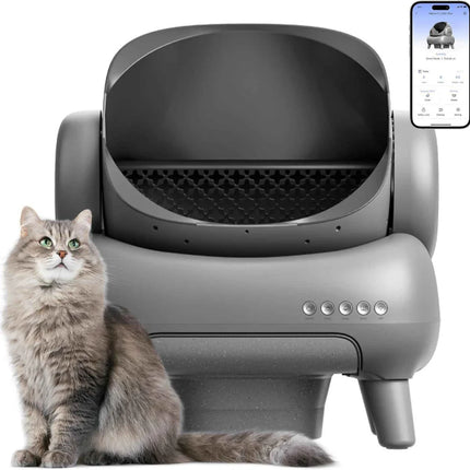 Advanced Automatic Cat Litter System with Mobile App, Smell Reduction & Extra-Spacious Interior