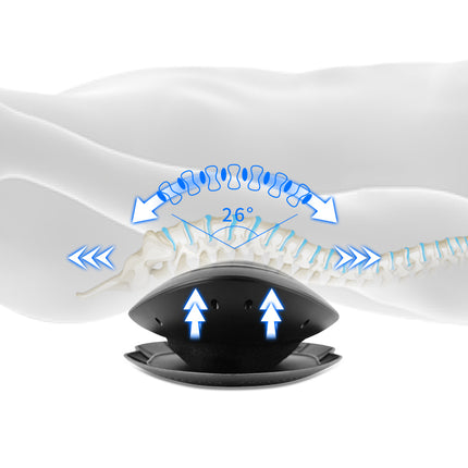 Heated Lower Back Massage Cushion with Air Compression and Vibrating Relaxation