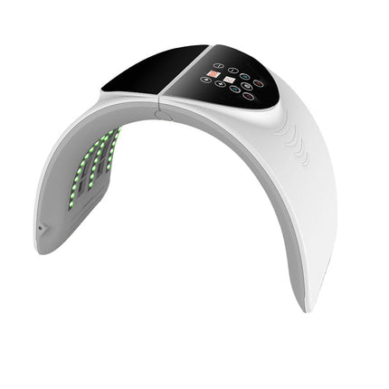 7 Color LED Face Light Relaxation Machine with Temperature Control 30 Minute Timer 96 Beads White