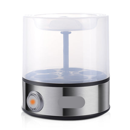 Electric Egg Boiler for 6 Eggs with Single Layer Design and Automatic Quick Cooking