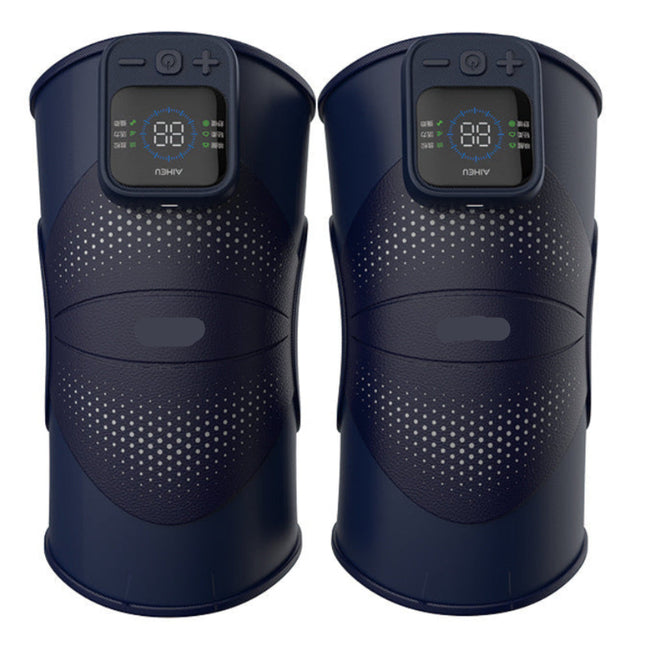 Portable Rechargeable Vibration Support Wrap with Smart Temperature Control and LED Display