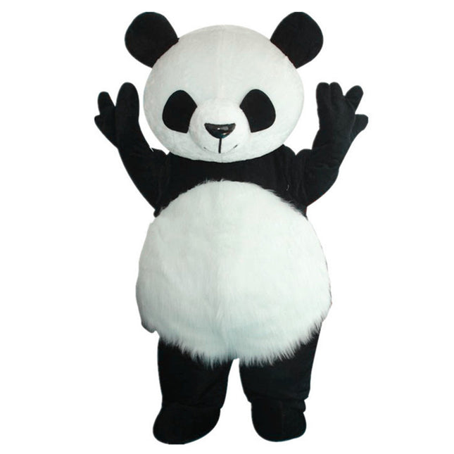 Adult Panda Mascot Costume Full Body Plush Animal Suit for Events Parties and Promotions