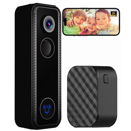 Smart WiFi Video Doorbell with Night Vision, Cloud & microSD Storage and 5200mAh Rechargeable Battery