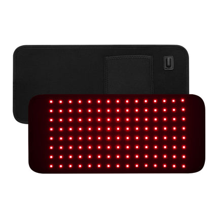 Portable 120-LED Red Light Relaxation Panel Flexible Fabric Pad Black